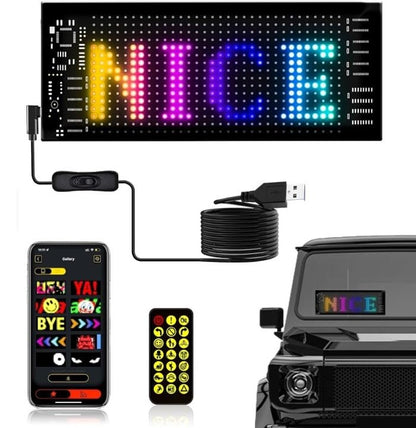 Car Led Matrix Panel Display Led Screen Dynamic Advertising Led Board