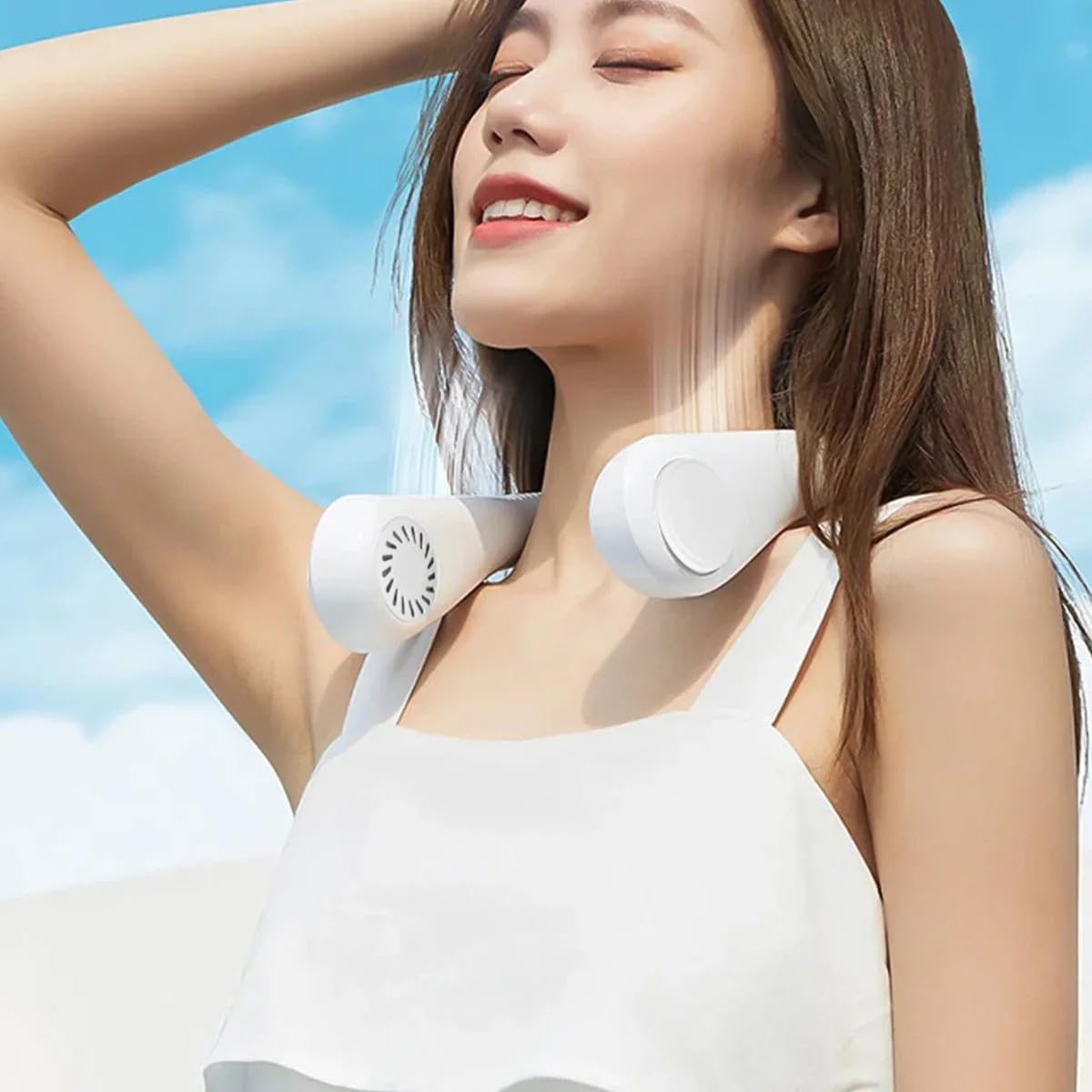 Bladeless Neck Massager Portable Neck Fan USB Fan For Travels