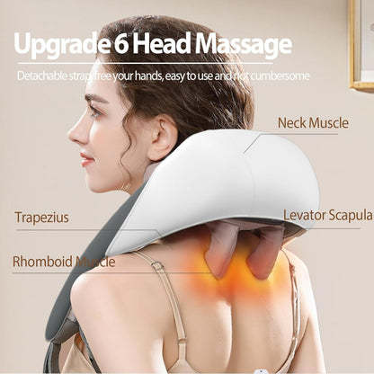 Rechargeable Neck And Solder Massager Neck Massager with Heating, Body Massager for Body Aches and Pains Relief