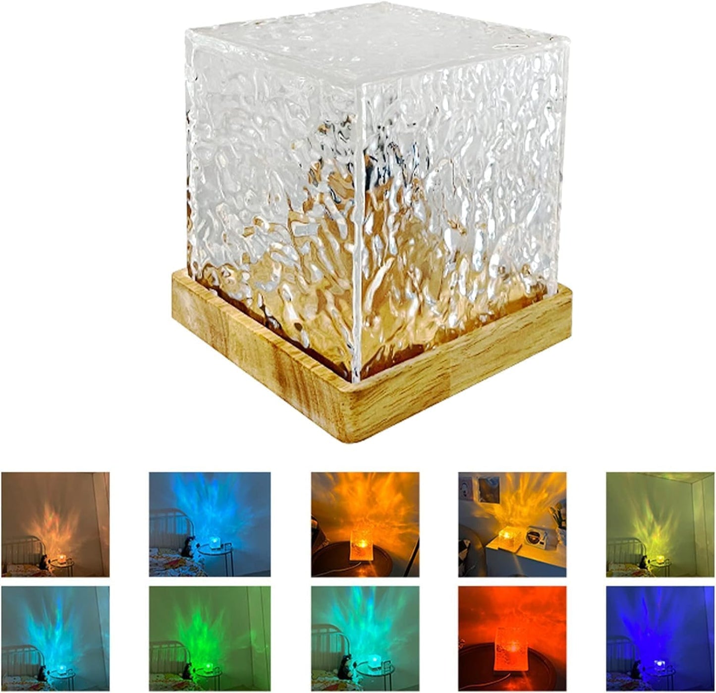 Ocean Wave Projector Lamp Romantic Water Wave Effect 3D illusion Projector Lamp